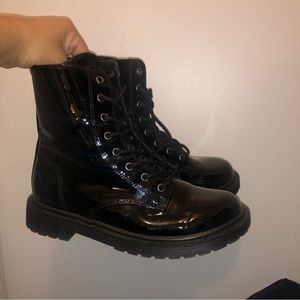 Steve Madden chunky glossy boots